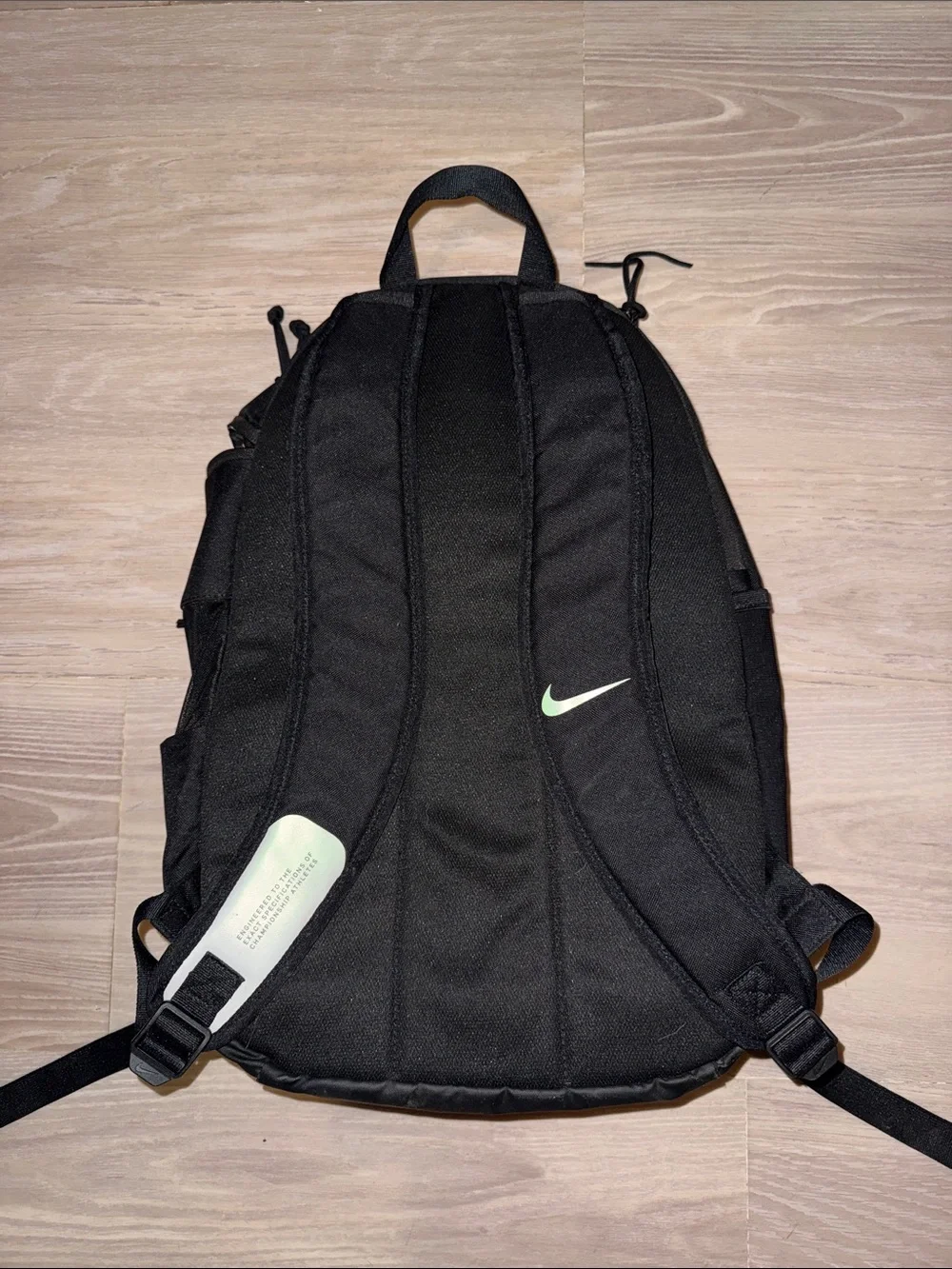 Soccer Nike Black Backpack with Reflective Swoosh